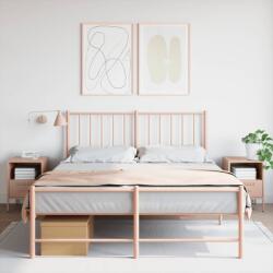 vidaXL 2 db rózsaszín acél éjjeliszekrény 36 x 39 x 50, 5 cm (843057)