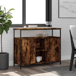 vidaXL füstös tölgy színű szerelt fa tálalószekrény 100 x 35 x 80 cm (835501)