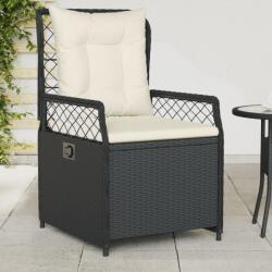 vidaXL 2 db fekete polyrattan dönthető kerti szék (368661)