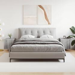 vidaXL 2 db szürke sonoma színű szerelt fa éjjeliszekrény 40x40x50 cm (827545)