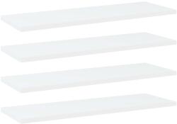 vidaXL 4 db fehér szerelt fa könyvespolc 60 x 20 x 1, 5 cm (805218)