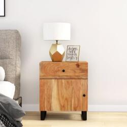 vidaXL tömör akácfa és szerelt fa éjjeliszekrény 50 x 33 x 60 cm (350657)
