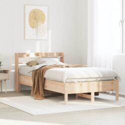 vidaXL tömör fenyőfa ágy matrac nélkül 120 x 190 cm (3306906)