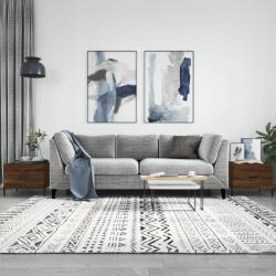 vidaXL 2 db barna tölgy szerelt fa dohányzóasztal 50 x 50 x 40 cm (829427)