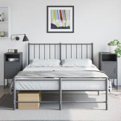 vidaXL 2 db antracitszürke acél éjjeliszekrény 36 x 39 x 78 cm (846571)