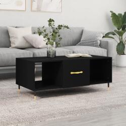 vidaXL fekete szerelt fa dohányzóasztal 102 x 50 x 40 cm (829277)
