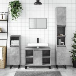 vidaXL betonszürke szerelt fa fürdőszobaszekrény 80 x 33 x 60 cm (831640)