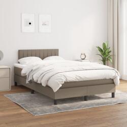 vidaXL tópszínű szövet rugós ágy matraccal 120 x 200 cm (3140205)