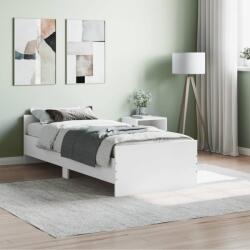 vidaXL fehér egyszemélyes szerelt fa ágykeret 75 x 190 cm Small Single (835946)