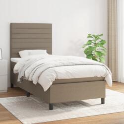 vidaXL tópszínű szövet rugós ágy matraccal 80 x 200 cm (3141813)