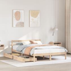 vidaXL tömör fenyőfa ágy matrac nélkül 135 x 190 cm (3301530)