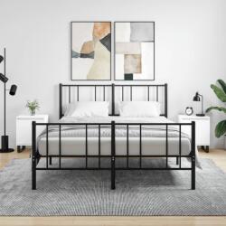 vidaXL 2 db fehér szerelt fa éjjeliszekrény 40 x 30 x 50 cm (826845)