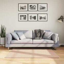 vidaXL HUARTE púderszínű rövid szálú puha és mosható szőnyeg 120x120cm (375151)