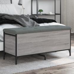vidaXL szürke sonoma színű szerelt fa tárolópad 102 x 42 x 45 cm (835150)
