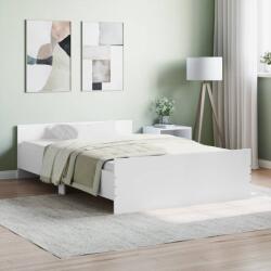 vidaXL fehér ágykeret fej- és lábtámlával 120x200 cm (3203740)