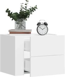vidaXL 2 db fehér falra szerelhető éjjeliszekrény 45 x 30 x 35 cm (848326)