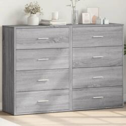 vidaXL 2 db szürke sonoma színű szerelt fa tálalószekrény 60x31x84 cm (3276586)