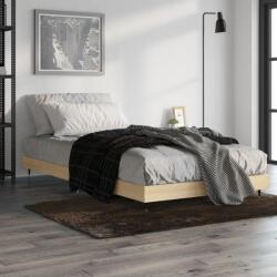 vidaXL sonoma tölgy színű szerelt fa ágykeret matrac nélkül 90x200 cm (832168)