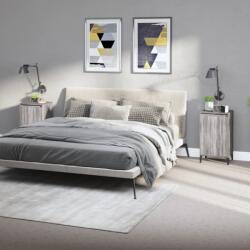 vidaXL 2 db szürke sonoma színű szerelt fa éjjeliszekrény 40x35x70 cm (819657)