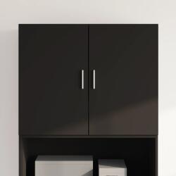 vidaXL fekete szerelt fa faliszekrény 80 x 42, 5 x 64 cm (846132)