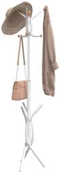 vidaXL fehér porszórt vas ruhafogas 176 cm (377084)