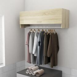vidaXL sonoma tölgy színű szerelt fa ruhásszekrény 100 x 32, 5 x 35 cm (808236) - vidaxl