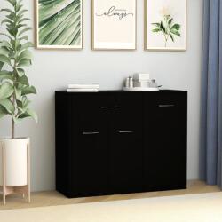 vidaXL fekete szerelt fa tálalószekrény 88 x 30 x 70 cm (800676)