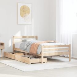 vidaXL tömör fenyőfa ágy matrac nélkül 75 x 190 cm (3301594)
