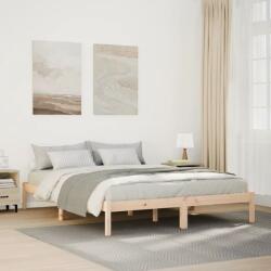 vidaXL tömör fenyőfa extra hosszú ágykeret matrac nélkül 140 x 210 cm (852406)