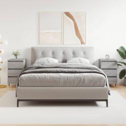 vidaXL 2 db szürke sonoma színű szerelt fa éjjeliszekrény 40x35x69 cm (826921)