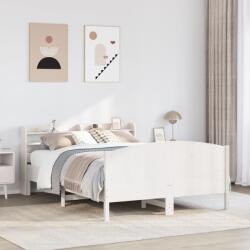 vidaXL fehér tömör fenyőfa ágy matrac nélkül 140x190 cm (3306973)