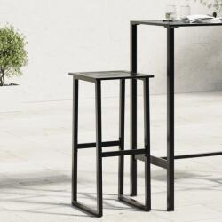 vidaXL 4 db fekete porszórt acél bárszék 38 x 38 x 80 cm (4009266)