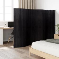 vidaXL fekete bambusz térelválasztó 165 x 400 cm (376997)