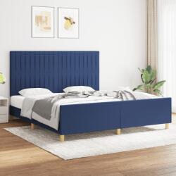 vidaXL kék szövet ágykeret matrac nélkül 180 x 200 cm (3125241)