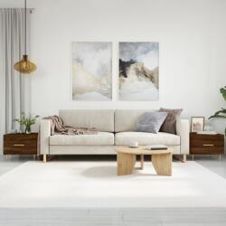 vidaXL 2 db barna tölgy szerelt fa dohányzóasztal 50 x 50 x 40 cm (829379)