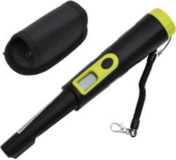 vidaXL fekete és sárga pinpointer fémdetektor LCD kijelzővel (375719)