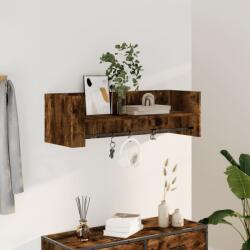 vidaXL füstölt tölgy színű szerelt fa fali polc 100 x 35 x 30, 5 cm (848462)