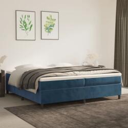 vidaXL sötétkék bársony ágykeret matrac nélkül 200x200 cm (3121142)
