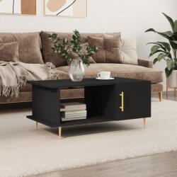 vidaXL fekete szerelt fa dohányzóasztal 90 x 50 x 40 cm (829477)