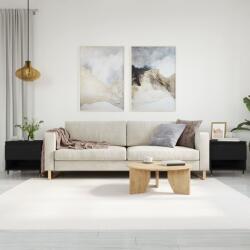 vidaXL 2 db fekete szerelt fa dohányzóasztal 50 x 46 x 50 cm (830895)