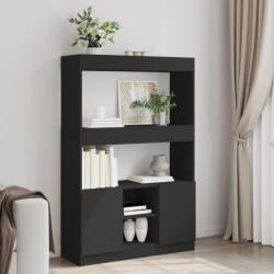 vidaXL fekete szerelt fa magasszekrény 92 x 33 x 140 cm (3309610)