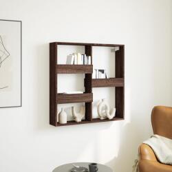 vidaXL barna tölgy színű szerelt fa fali szekrény 80 x 15 x 80 cm (854550)