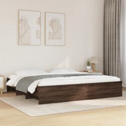 vidaXL barna tölgy színű szerelt fa ágykeret matrac nélkül 180x200 cm (3295638)