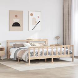 vidaXL tömör fenyőfa ágy matrac nélkül 200 x 200 cm (3305769)