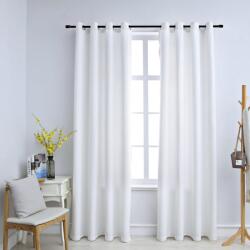 vidaXL 2 db törtfehér sötétítőfüggöny fémgyűrűkkel 140 x 175 cm (134482)
