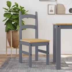 vidaXL 2 db szürke tömör fenyőfa étkezőszék 40x46x99 cm (4005727)