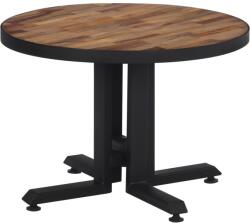 vidaXL kerek tömör újrahasznosított tíkfa dohányzóasztal Ø55 x 40 cm (358513) - vidaxl