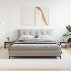 vidaXL 2 db szürke-sonoma színű szerelt fa éjjeliszekrény 40x30x30 cm (815240)