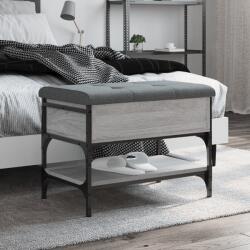 vidaXL szürke sonoma színű szerelt fa cipőtároló pad 62 x 42 x 45 cm (835190)