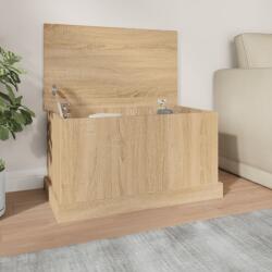 vidaXL sonoma tölgy színű szerelt fa tárolóláda 70x40x38 cm (816507) - vidaxl